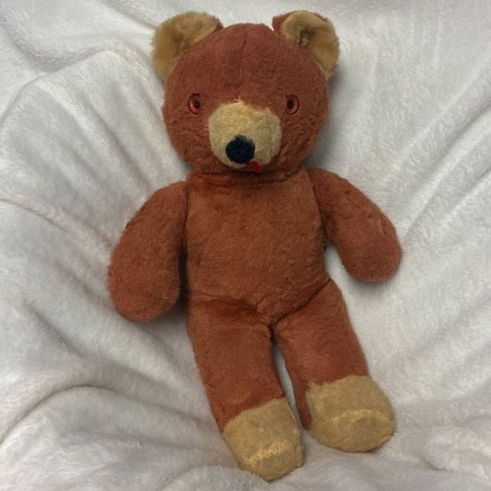 Gund Musical Teddy Bear Brown 15" Vintage J Swedlin Brooklyn NY Plush Toy